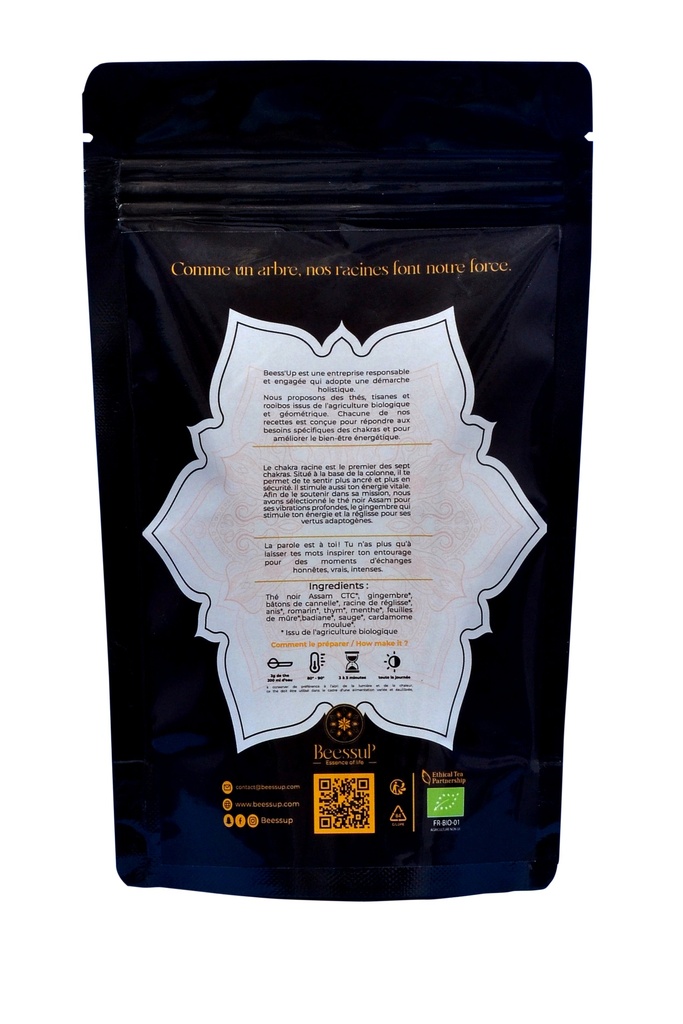 Thé Bio Chakra Racine – Ancrage et Énergie