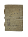Cuaderno artesanal Pluma y pájaros que vuelan