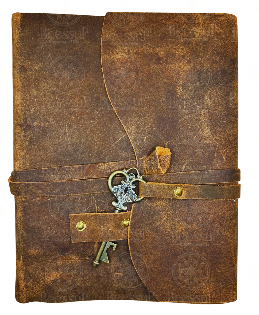 Carnet Artisanal Intime à Clé Vintage