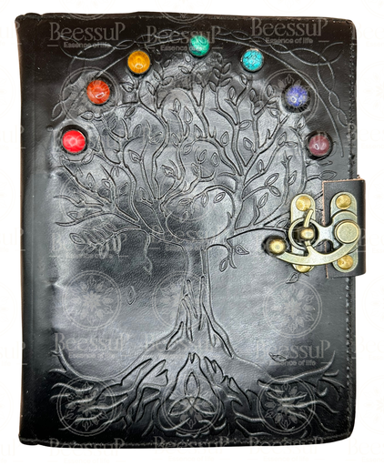 Cuaderno artesanal Árbol de la Vida y Chakra