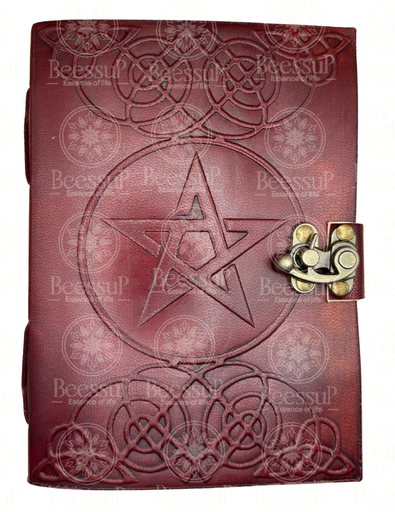 [BEE084] Cuaderno artesanal Pentagrama místico